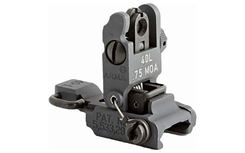 A.R.M.S., Inc. Ar-15  flip-up adjustable 40l low profile rear sight black
